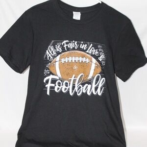 Sale Price - Southern Couture  Football Fan T-Shirt, Black